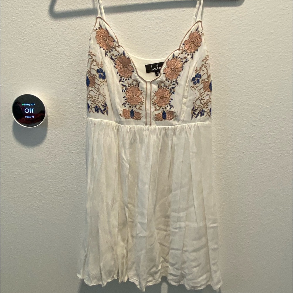 Lulus White Dress with Florals
